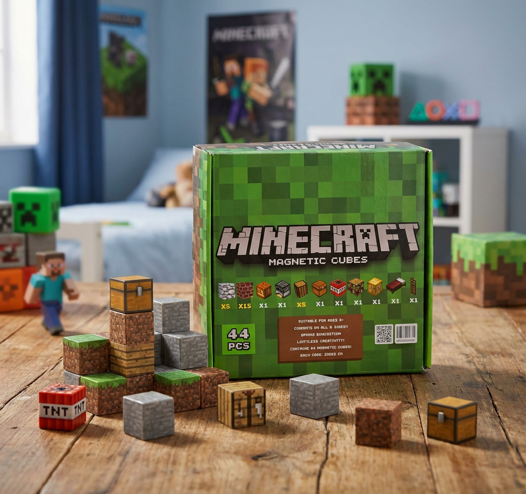 پک 44 تایی مکعب مگنتی ماینکرافت