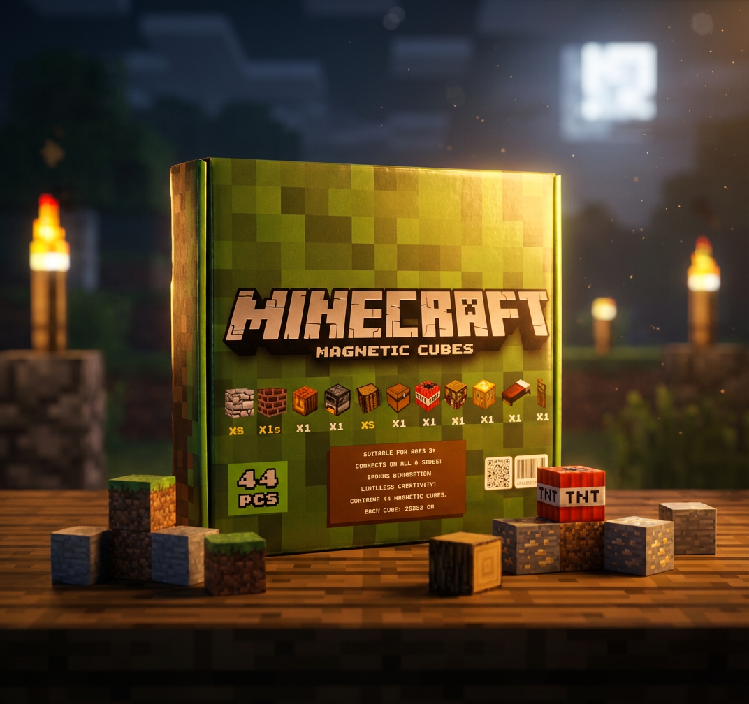 پک 44 تایی مکعب مگنتی ماینکرافت